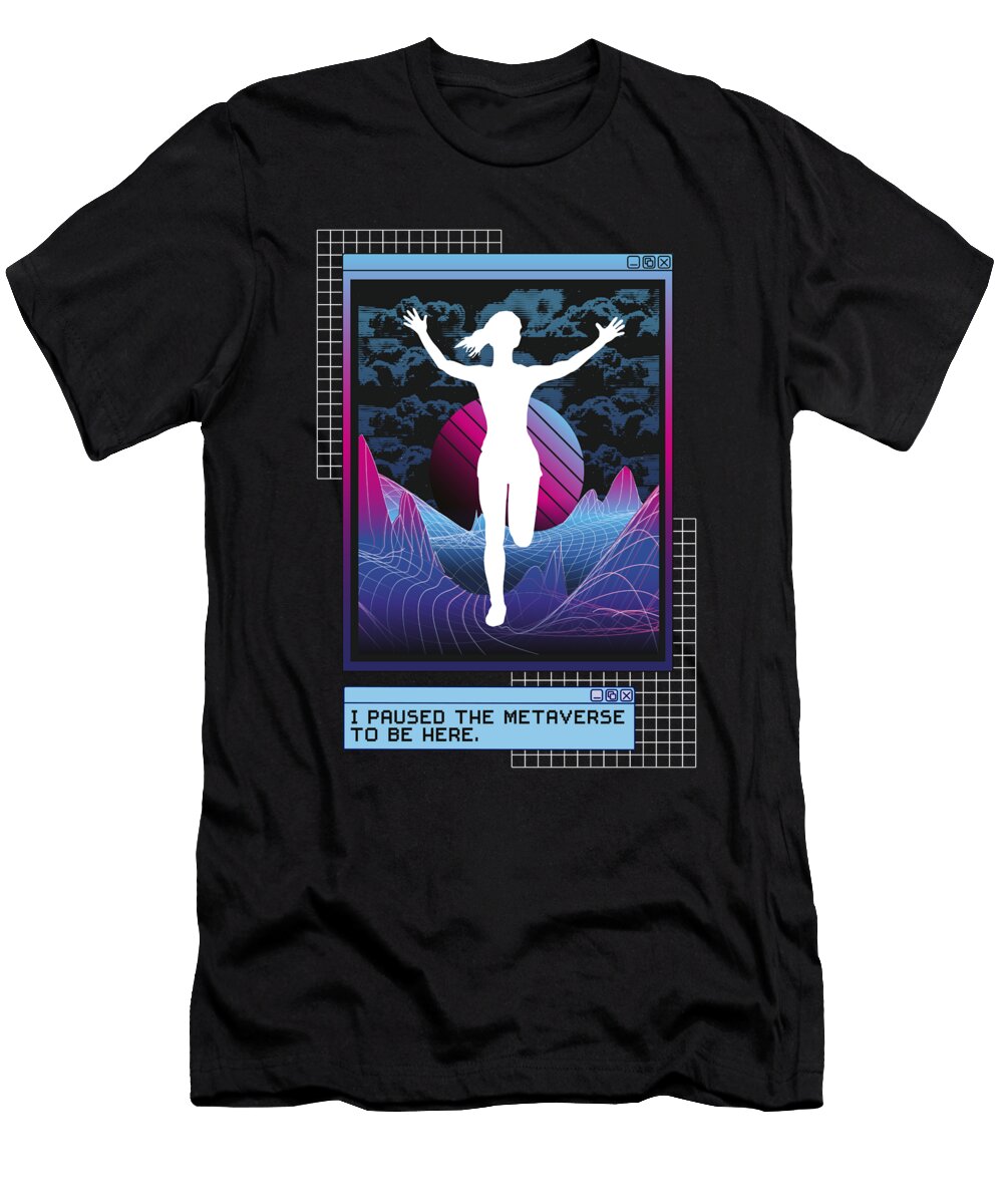 9 Vaporwave Synthwave Marathon Trail Running Greenoptix T-Shirt