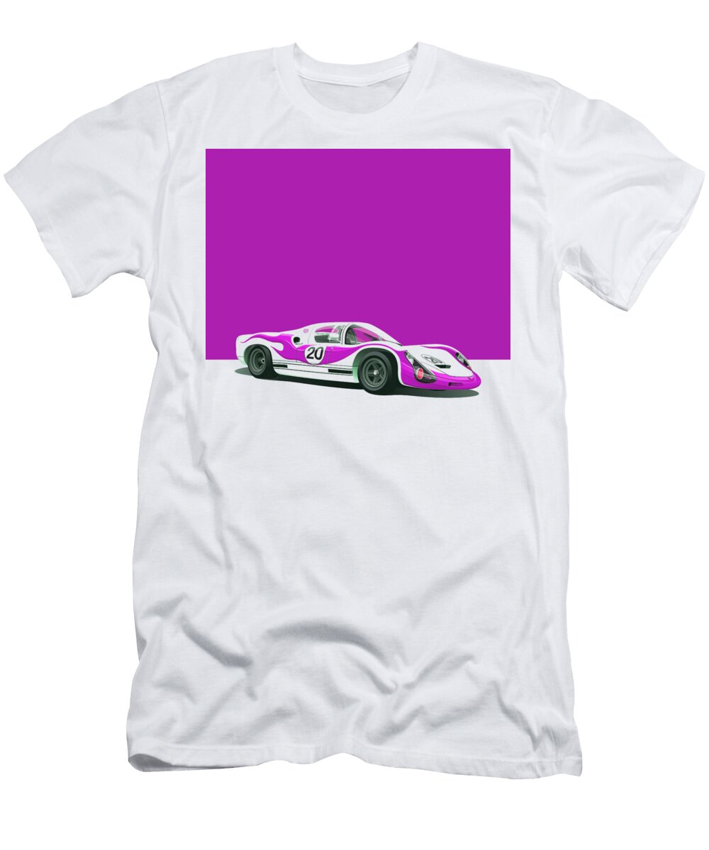 9 Vintage Porsche Lemans Race Car Thespeedart T-Shirt