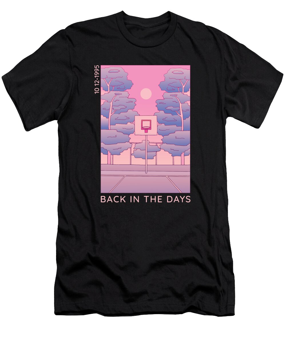 90s Japanese Vaporwave Aesthetic Basketball Fuzius T-Shirt