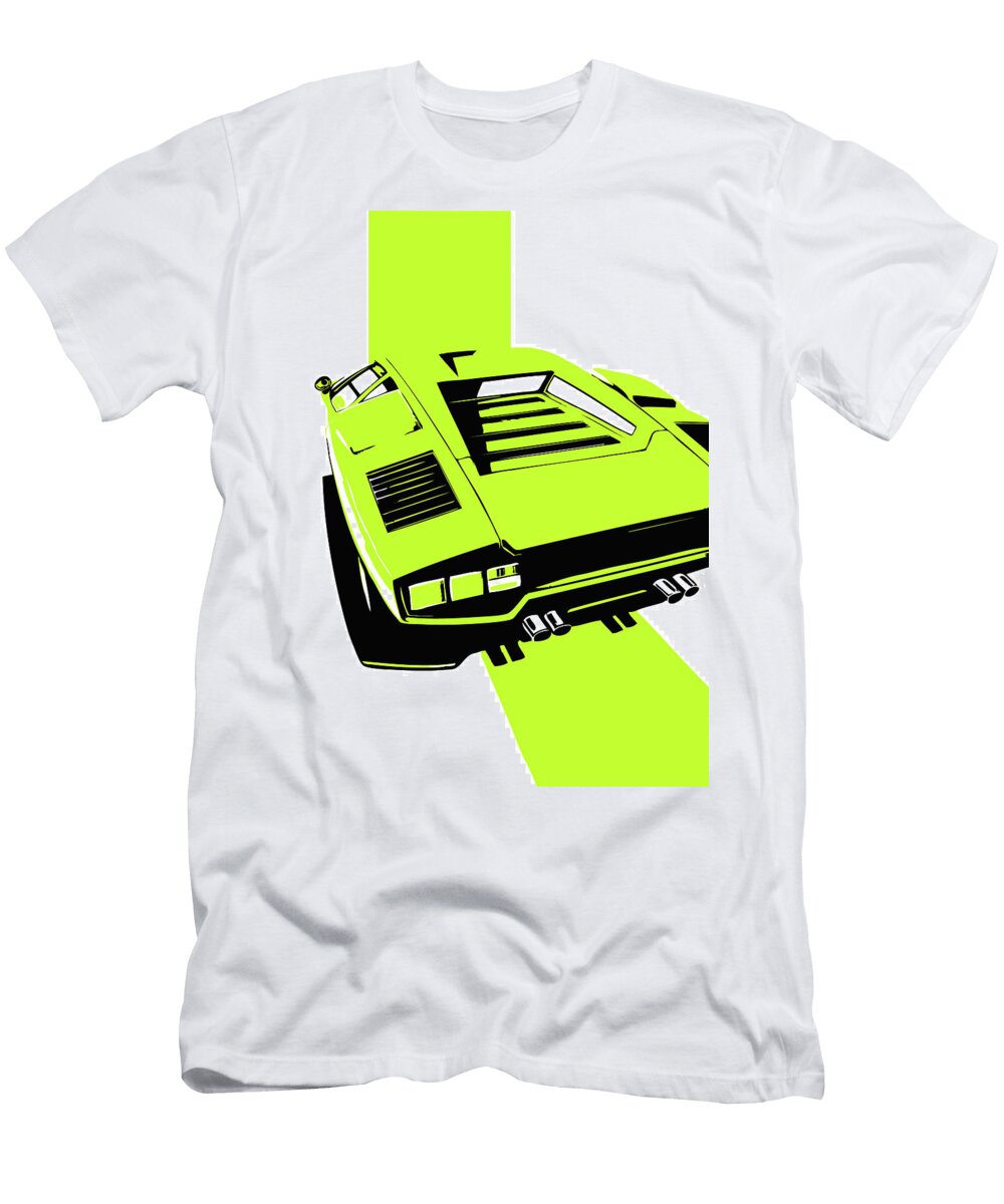 92 Lamborghini Countach Classic Italian Supercar Thespeedart T-Shirt