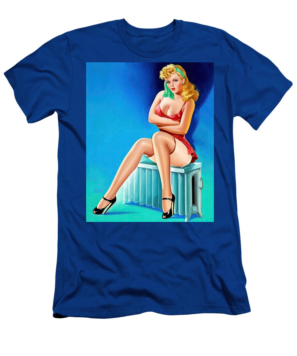 94 Vintage Pinup Art Pinup Artist T-Shirt