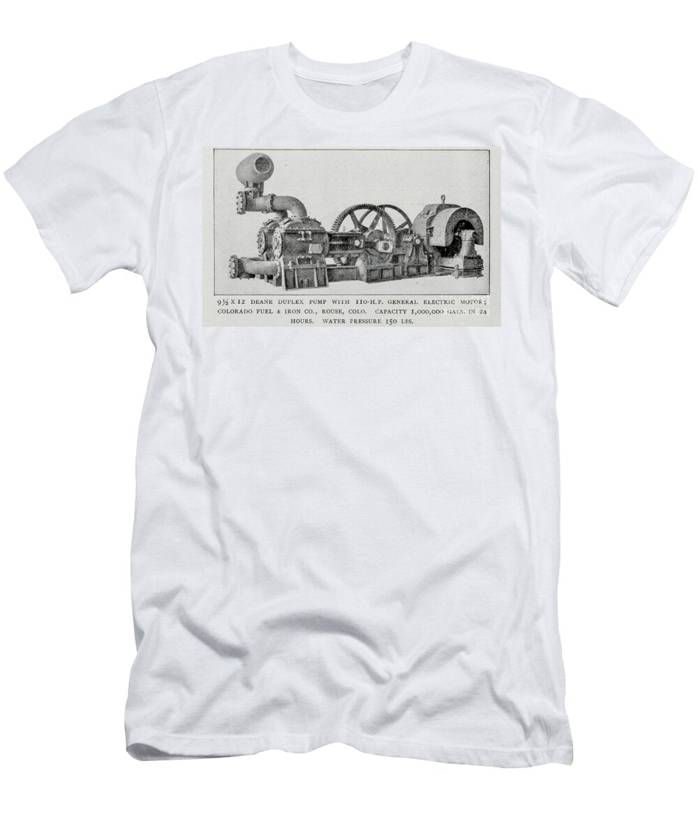 95x12 Deane Duplex Pump Ac2 Historic Illustrations T-Shirt