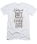 A Balanced Diet Means a Cookie in Each Hand Mandala Zen Jacob Zelazny T-Shirt