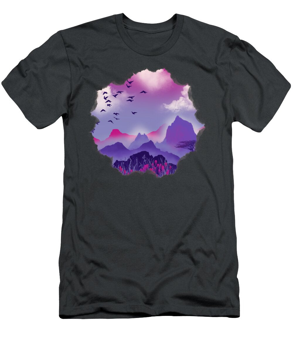 A Beautiful Magenta World Anastasiya Malakhova T-Shirt