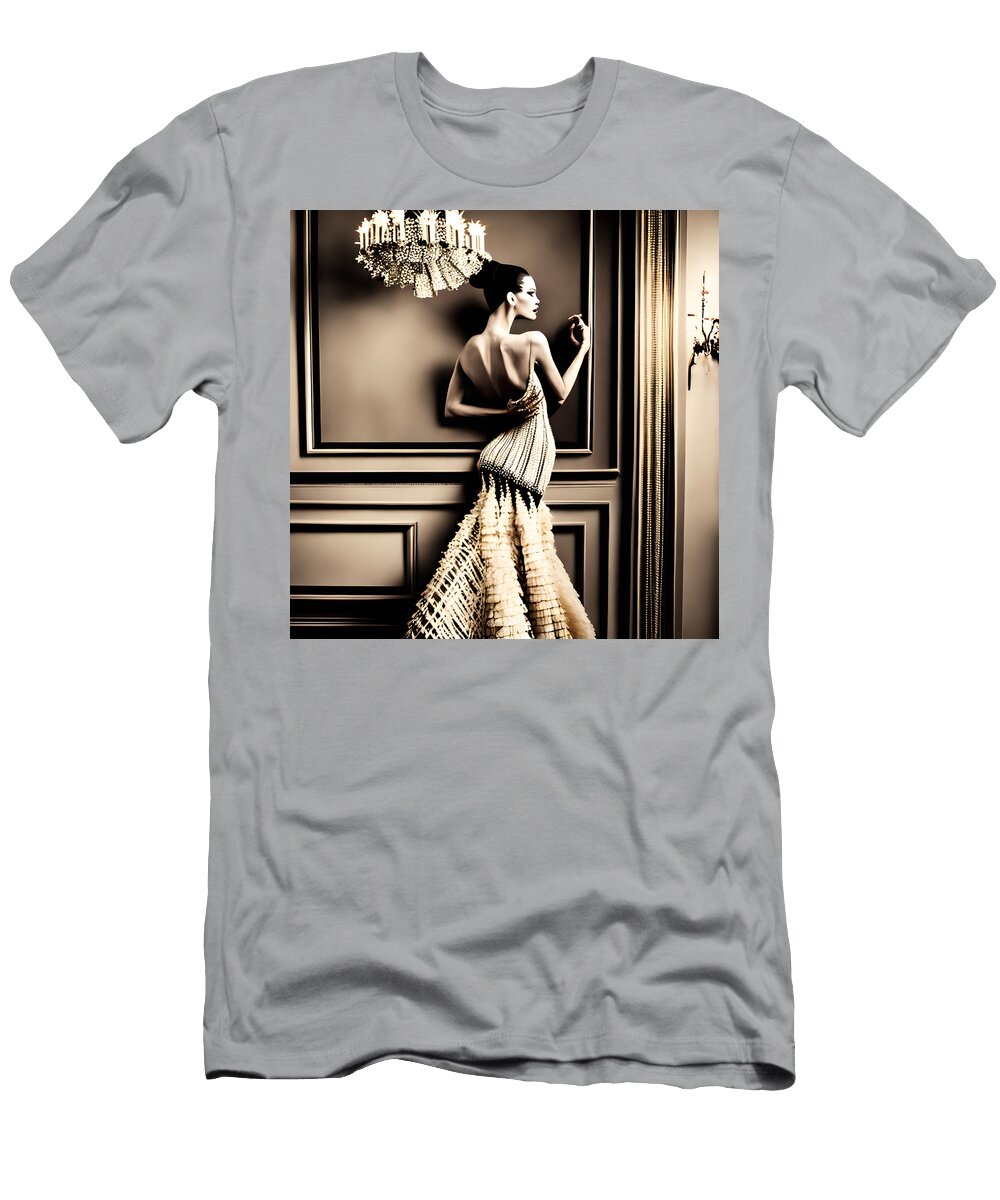 A Captivating Fashion Editorial Evan Brown T-Shirt