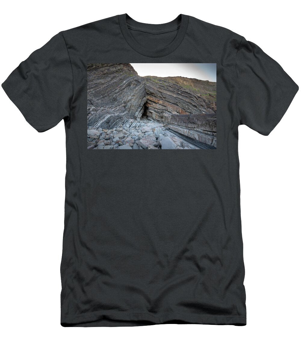 A Chevron or Kink Fold Anticline in Carboniferous Age Graham Eaton Natureplcom T-Shirt