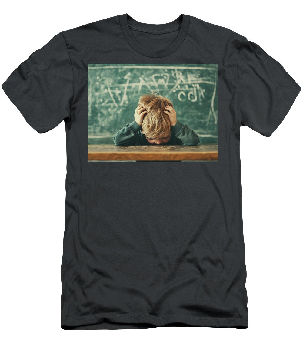 A Child Struggles with Learning in Classroom Boyan Dimitrov T-Shirt