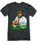 A Chimp Playing Poker in a Casino Oil on Velvet By Jorge Torrones Jorge Terrones T-Shirt