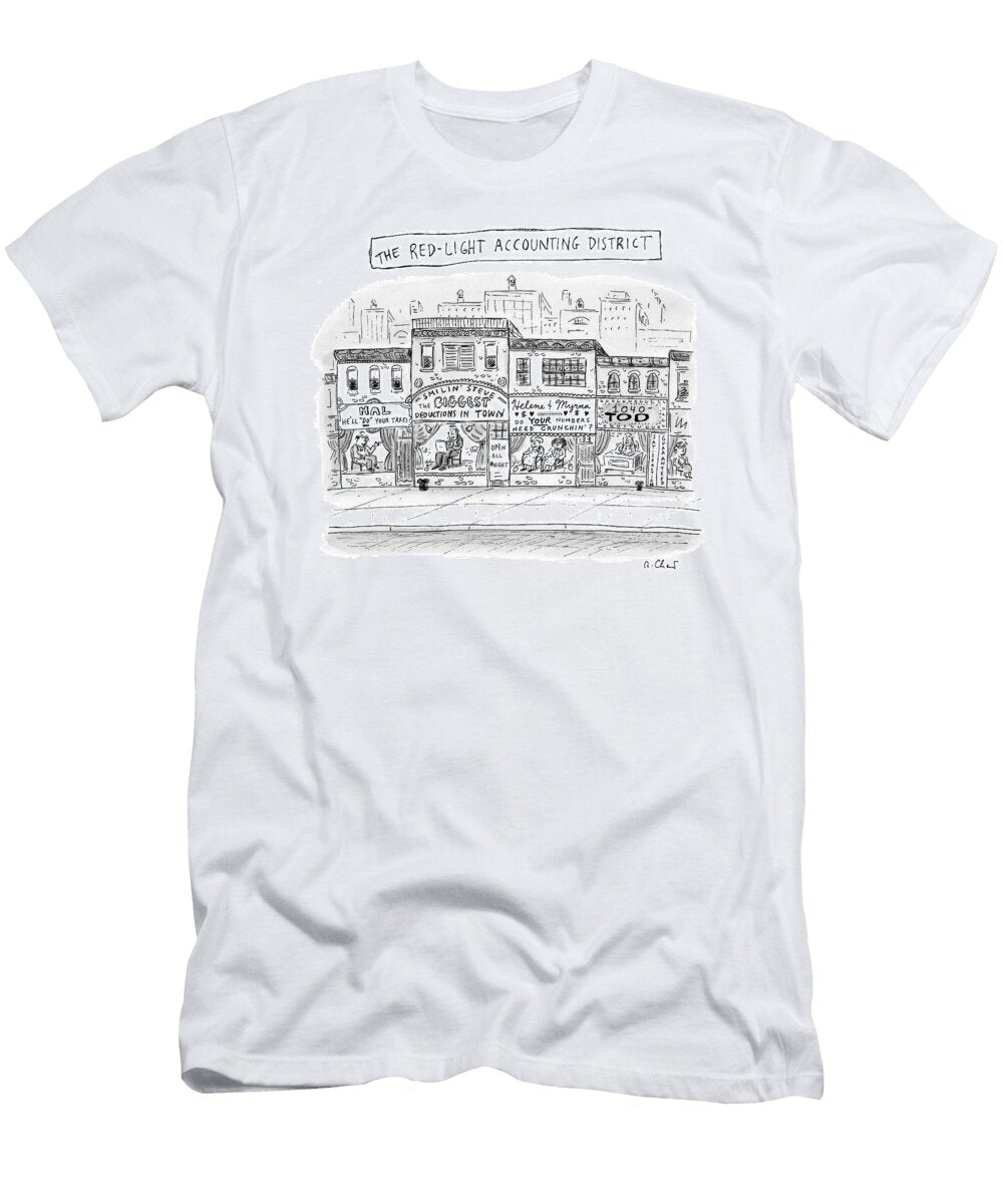 A City Block Is Full of Buildings with Glass Roz Chast T-Shirt