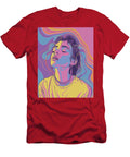 A Colorful Illustration of a Young Woman with Her Eyes Closed S Sanusi Rotimi T-Shirt