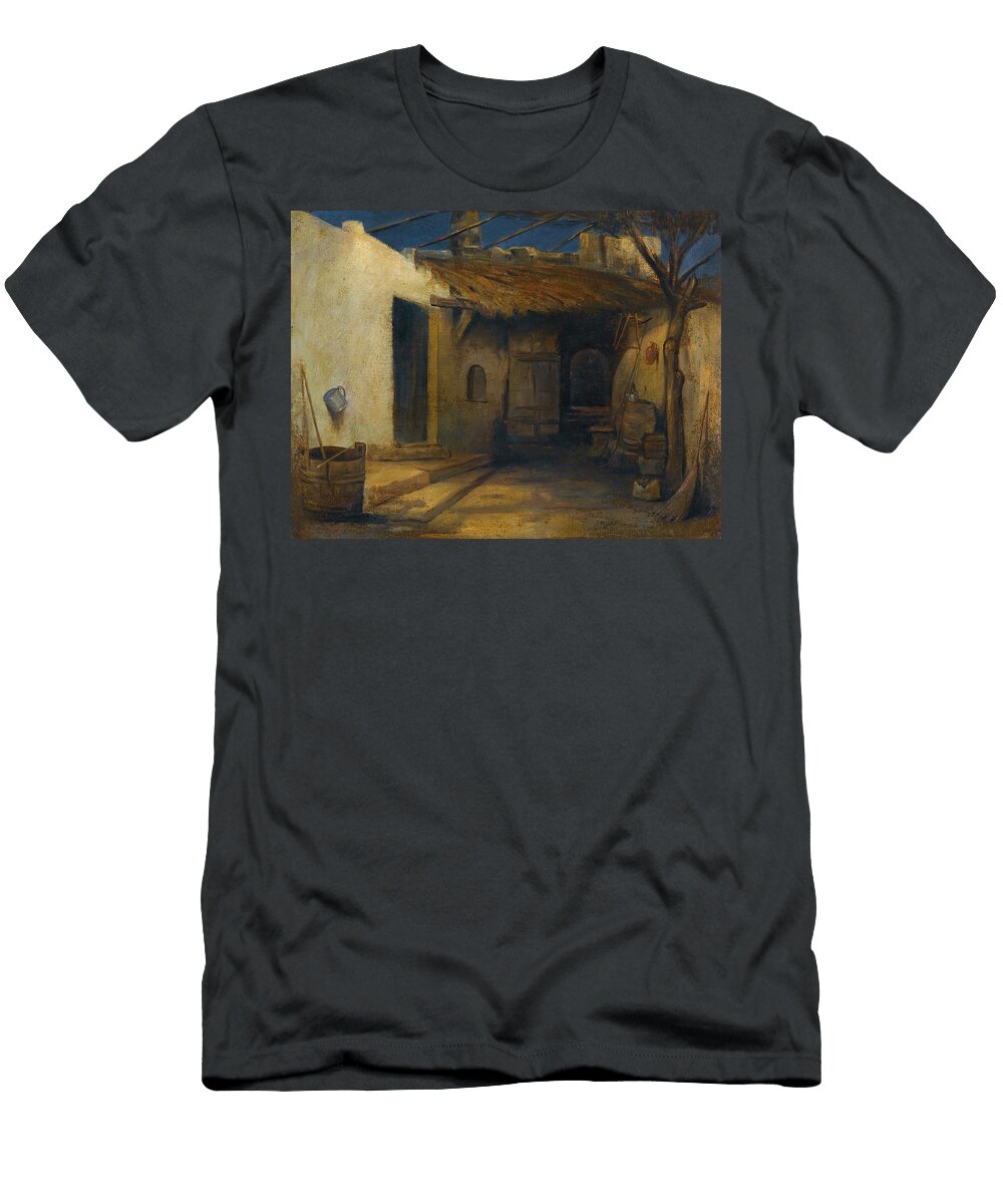 A Courtyard Polychronis Lembessis Greek T-Shirt