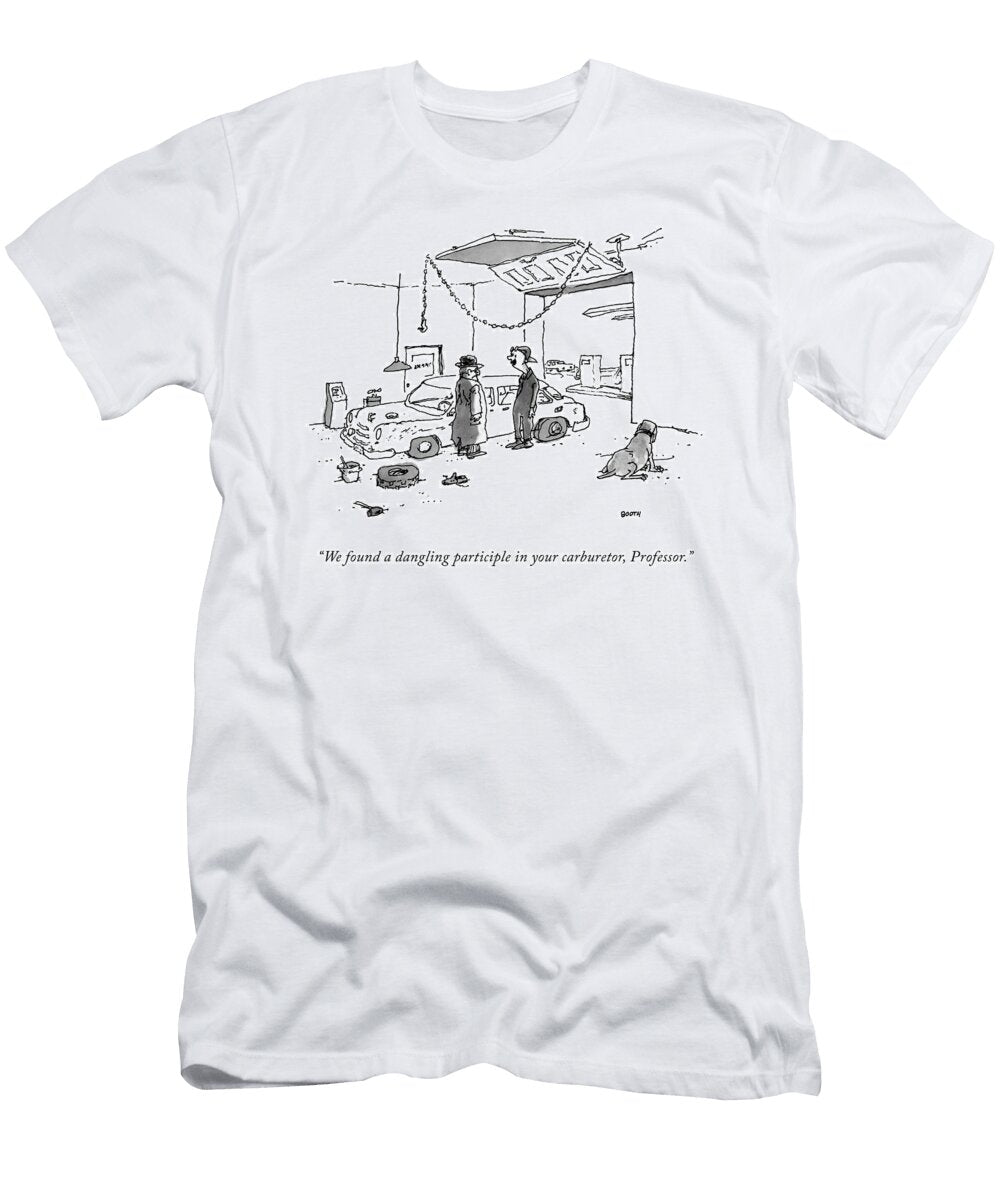 A Dangling Participle George Booth T-Shirt