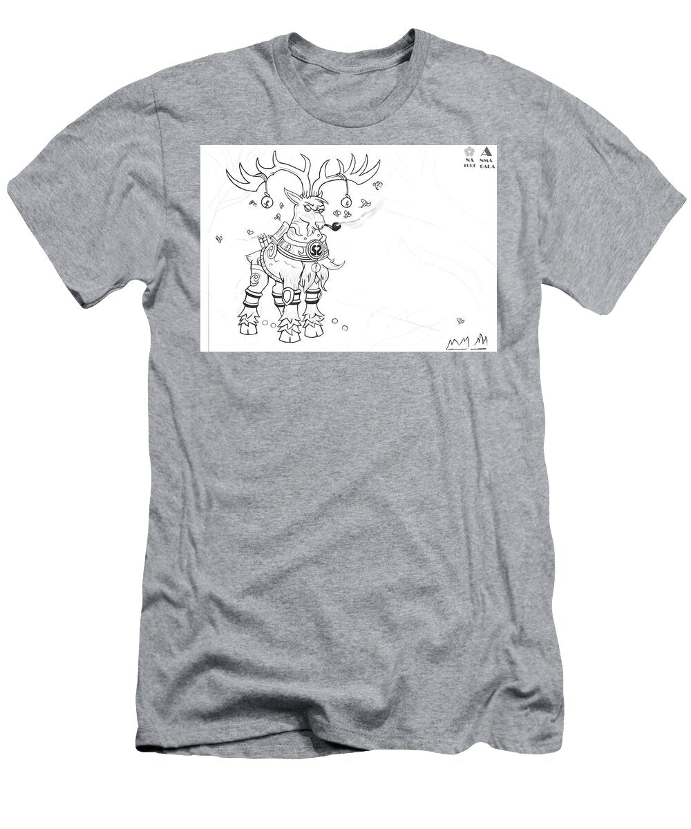 A Deer Creature Artwork Line Art Kelly Johnson T-Shirt