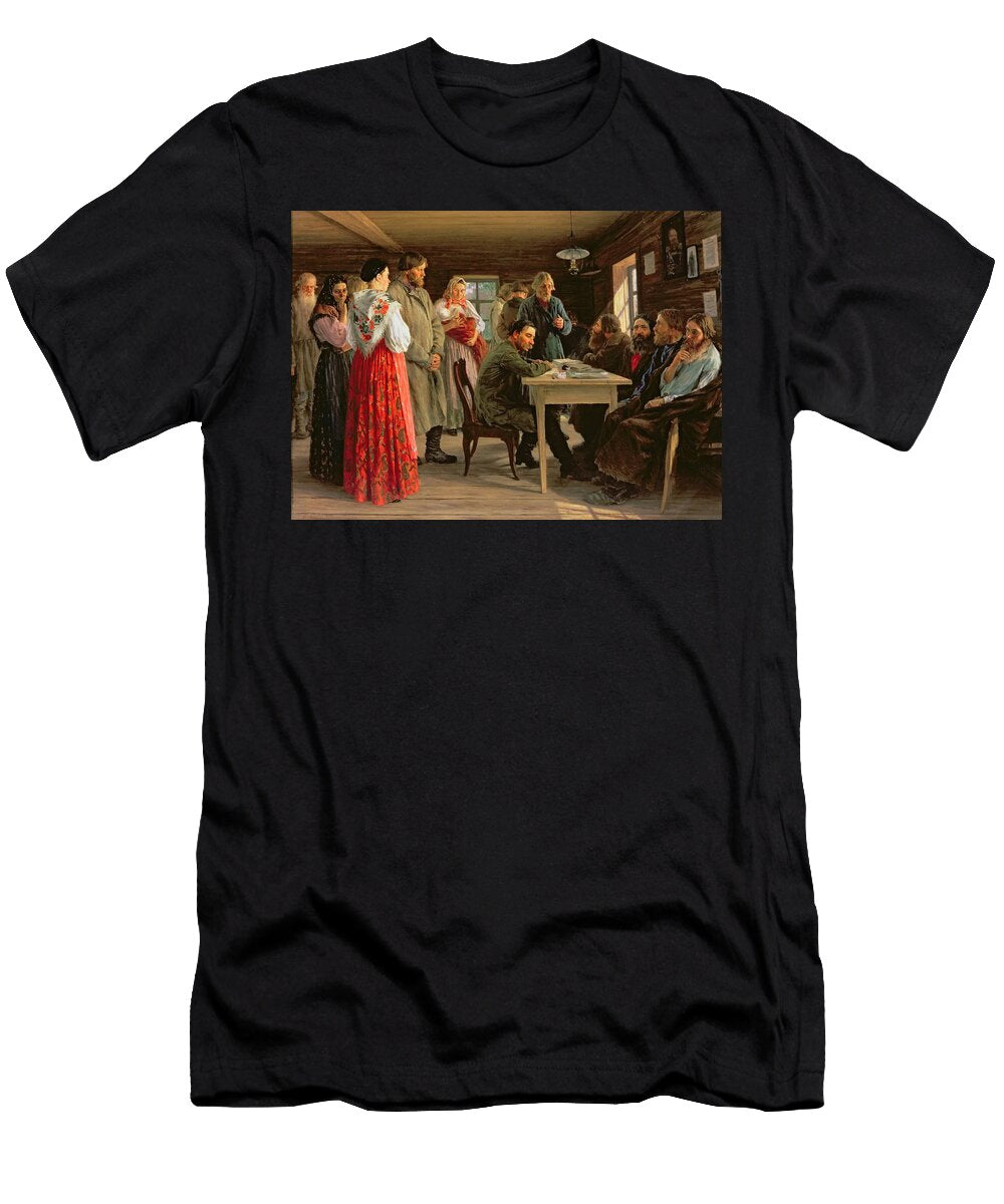 A District Court 1888 Oil on Canvas Mikhail Ivanovich Zoshchenko T-Shirt