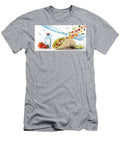 A Fresh Colorful Wrap Filled with Grilled Chicken Vegetables and Lettuce Is Paired with a Small W Odon Czintos T-Shirt