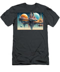 A Futuristic Space Station Mango Art T-Shirt