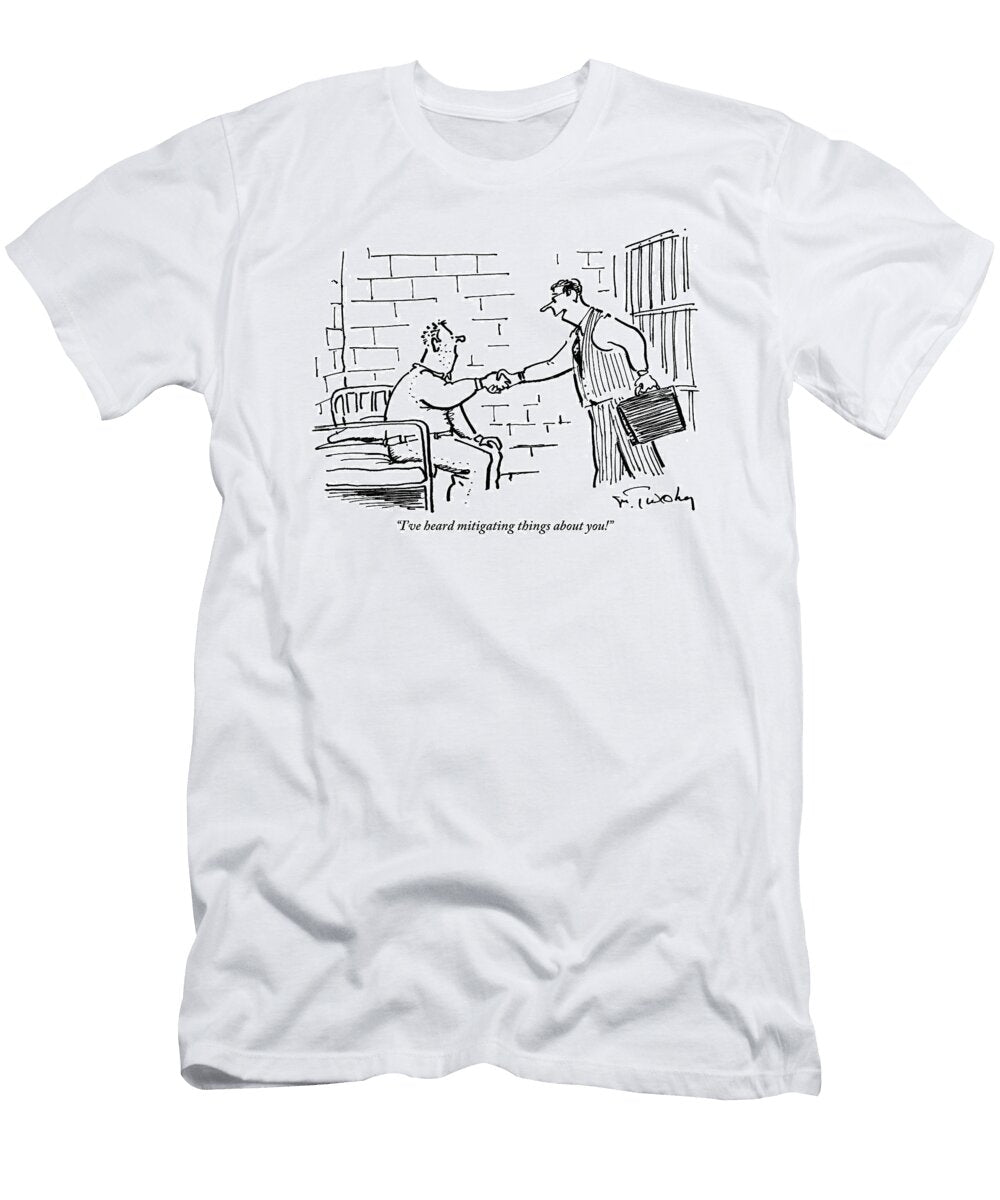 A Lawyer with a Briefcase Shakes the Hand Mike Twohy T-Shirt