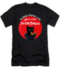 A Little Black Cat Goes with Everything Rhonda Bolianatz T-Shirt