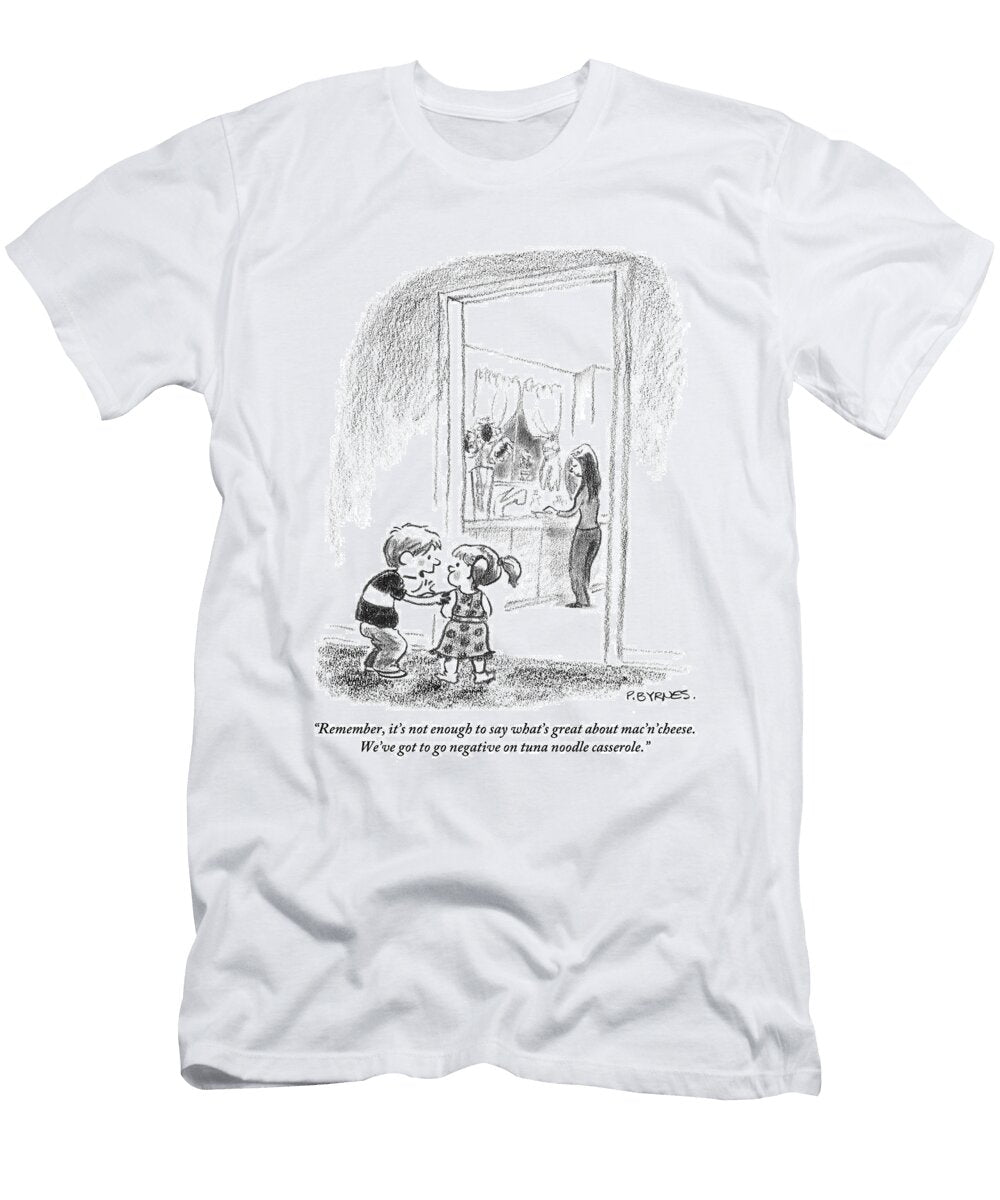 A Little Boy Speaks to a Little Girl Pat Byrnes T-Shirt