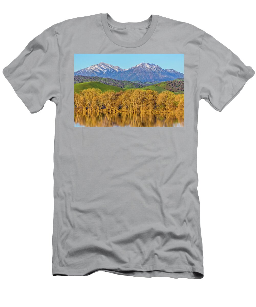 A Little Snow on Mt Diablo Marc Crumpler T-Shirt