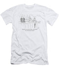 A Man Is Seen Clutching the Side of a Cliff Robert Mankoff T-Shirt