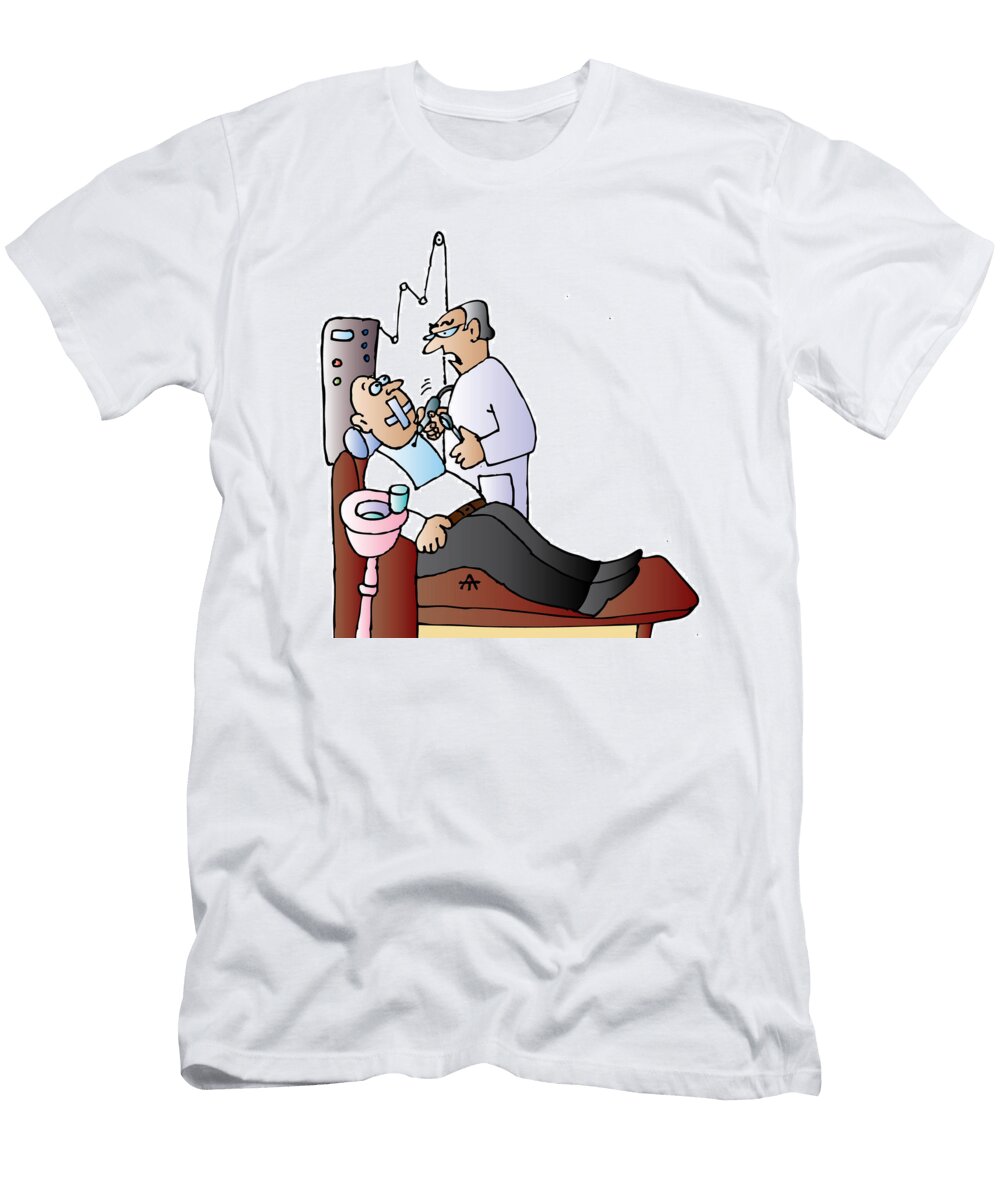 A Man Scared of Dentists Has Taped His Mouth Shut Alexei Talimonov T-Shirt