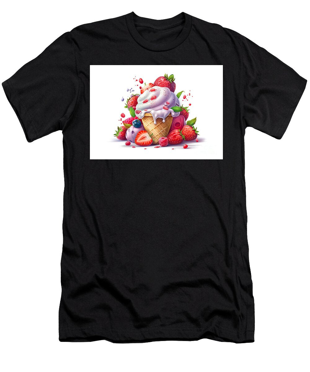A Melting Scoop of Ice Cream Odon Czintos T-Shirt
