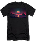 A Mountain Sunset in the Retro Future Paul Konschake T-Shirt