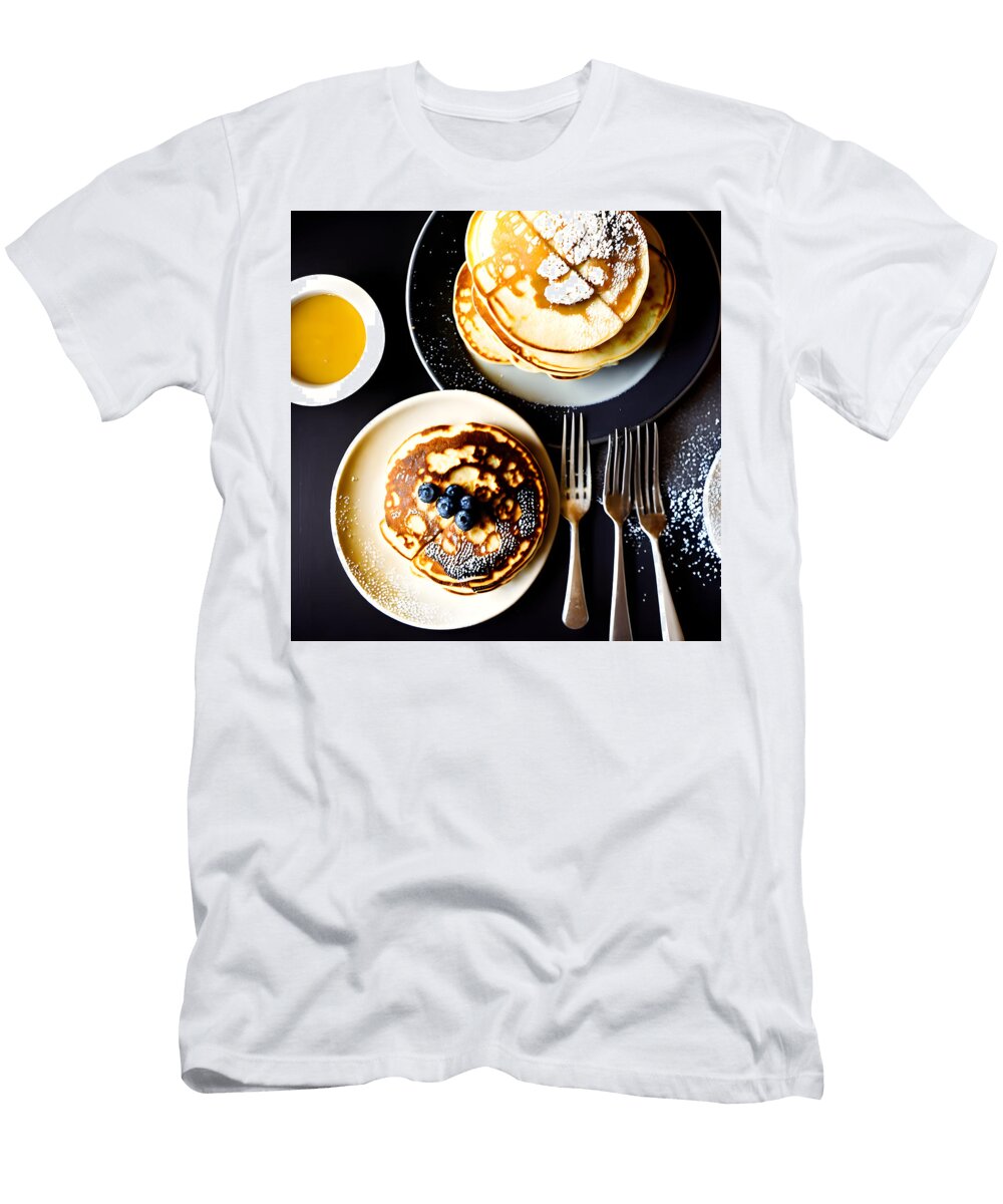 A Nostalgic Indulgence in a Bustling American Diner Evan Brown T-Shirt