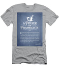 A Prayer for Pharmacists Blue Aged Pixel T-Shirt