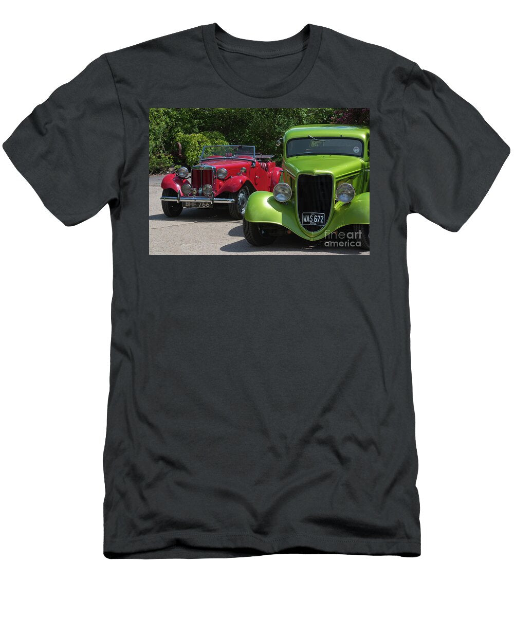 A Red Mg and a Green Hot Rod Terri Waters T-Shirt