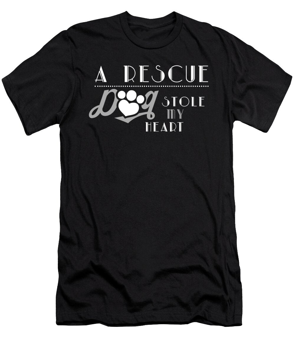A Rescue Dog Stole My Heart Jacob Zelazny T-Shirt