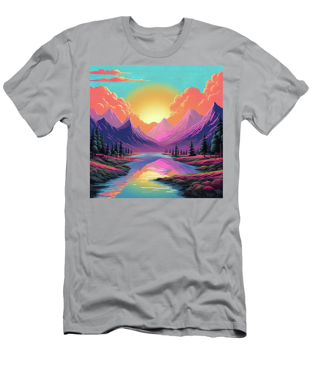 A Scenic Sunset 01 Am Fineartprints T-Shirt