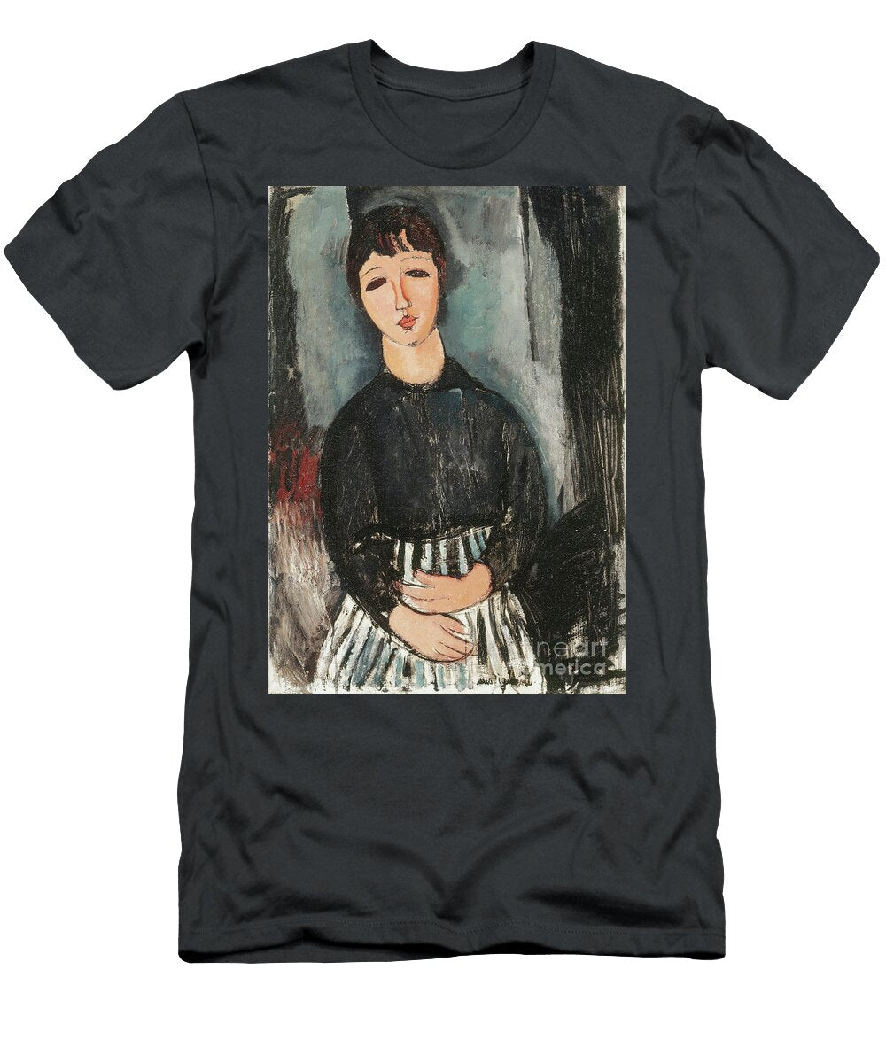 A Servant in a Striped Apron 1916 Amedeo Modigliani T-Shirt