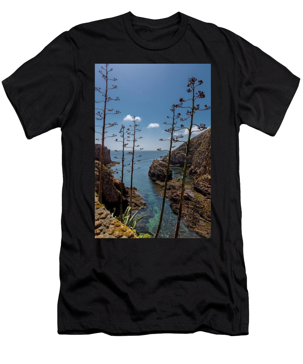 A Small Cove in Berlengas Island Mario Lavrador T-Shirt