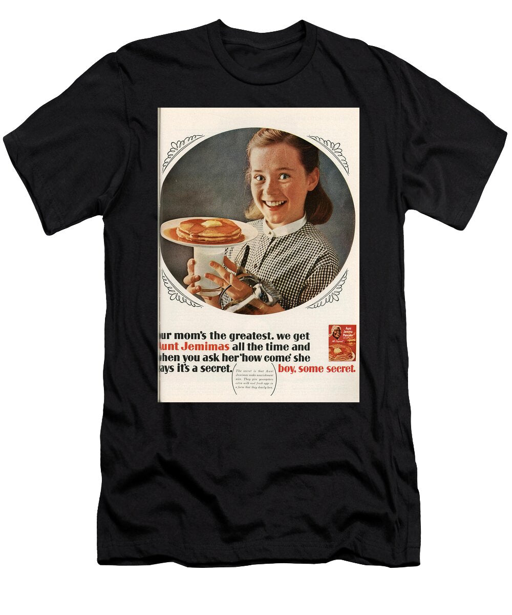 A Smiling Young Girl Holds a Plate of Pancakes Pakarinen Oliivia T-Shirt