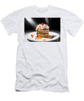 A Stack of Pancakes with Whipped Cream and Strawberries on Top Sen Tinel T-Shirt