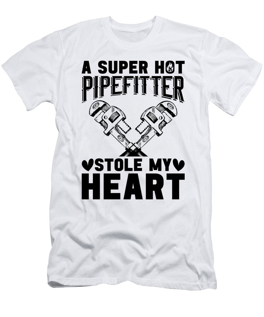 A Super Hot Pipefitter Pipes Foreman Pipefitters Tshirtconcepts Marvin Poppe T-Shirt