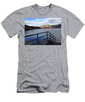 A View From the Pier At Loch Lomond Joan Violet Stretch T-Shirt