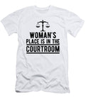 A Womans Place Is in the Room Attorney Steven Zimmer T-Shirt