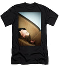A Young Womans Head Lying on a Couch Ron Koeberer T-Shirt