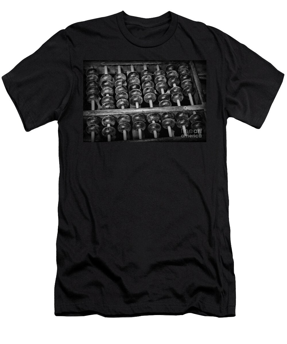 Abacus in Black and White Paul Ward T-Shirt
