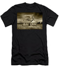Abandoned East Holland Two Room Country School House in Sepia to Randall Nyhof T-Shirt