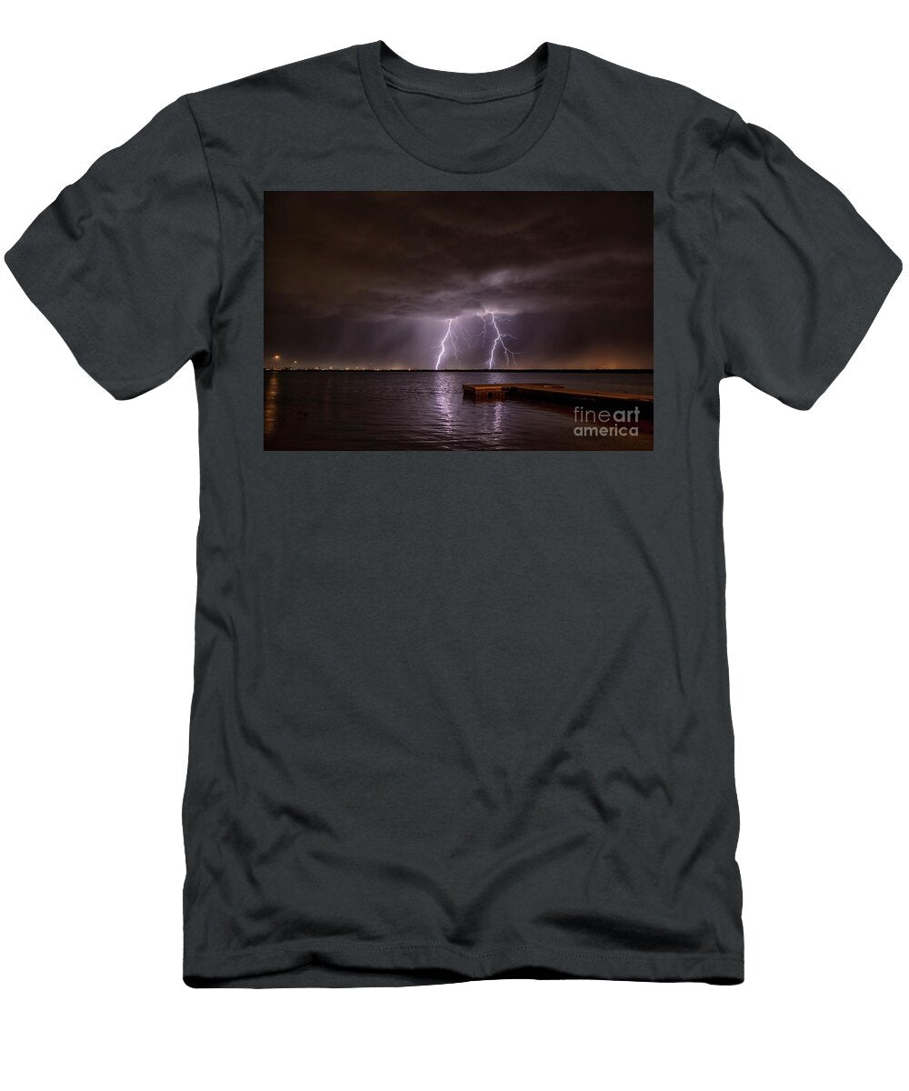 Abilene Tx Lightning Over Lake Kirby Jeremy Holmes T-Shirt