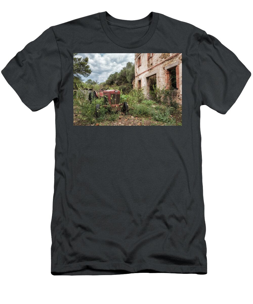 Abondoned Tractor At Argentella Silver Mine Jon Ingall T-Shirt
