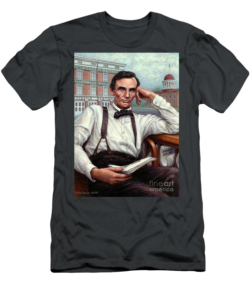 Abraham Lincoln of Springfield Bicentennial Portrait Jane Bucci T-Shirt