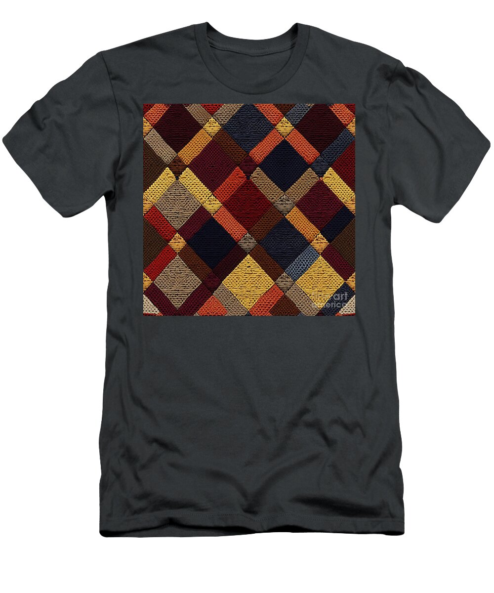 Abstract Geometric Pattern Argyle Essence Patterns Gallery T-Shirt