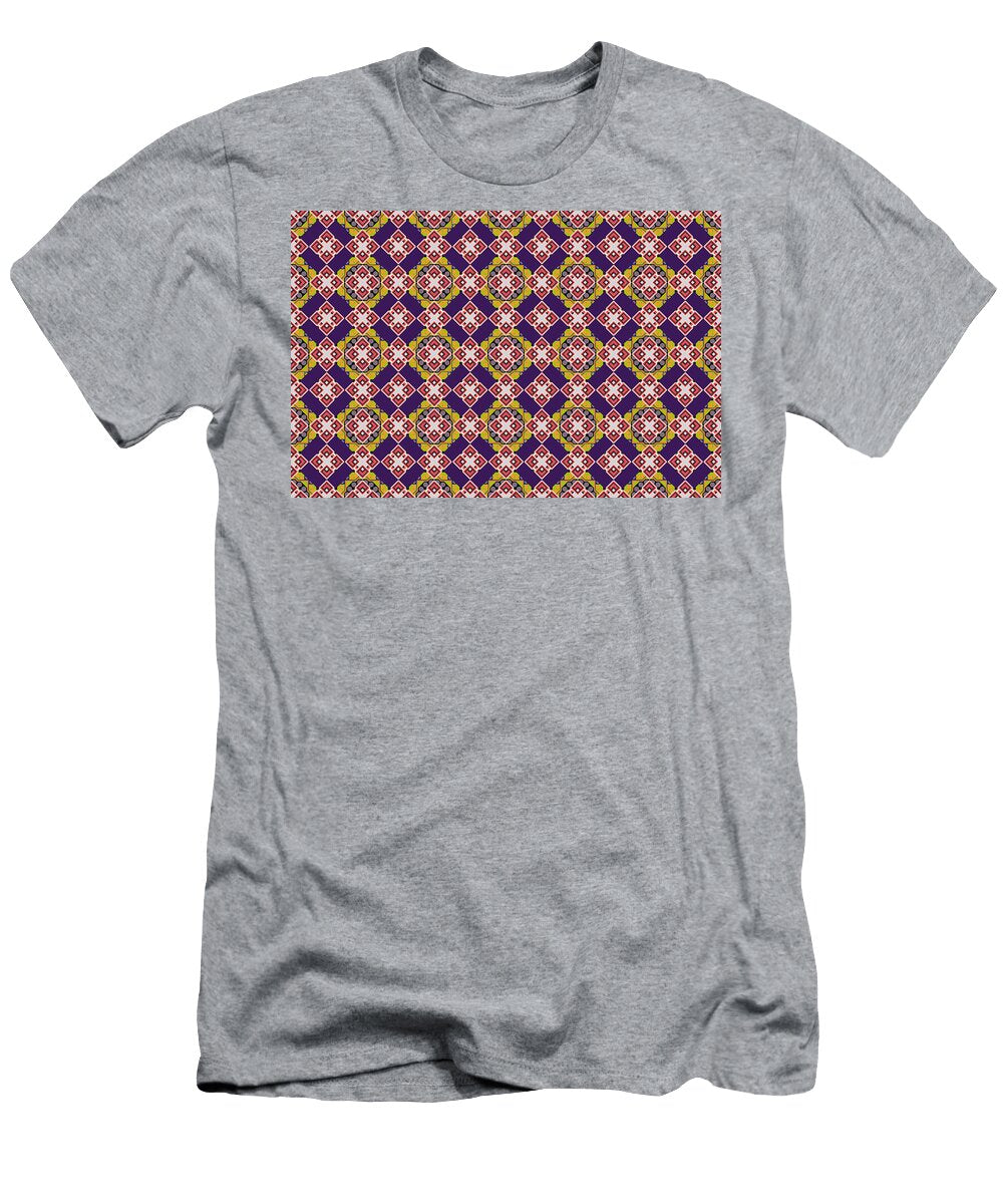 Abstract Holiday Wrapping Paper in Violet Pink and Brown Herbert T-Shirt