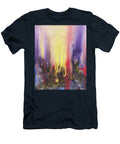 Abstract Landscape with Yellow Purple Sunset Irina Sztukowski T-Shirt