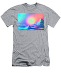 Abstract Modern Pastel Colored Holographic Background in 80s Style Synthwave Vaporwave Style Retrowave Retro Futurism Webpunk N Akkash T-Shirt